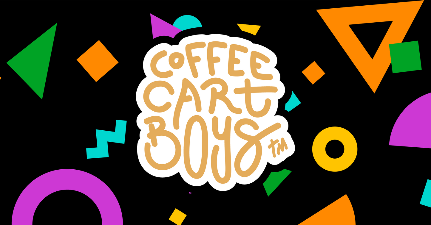 Coffee Cart Boys logo gift card.